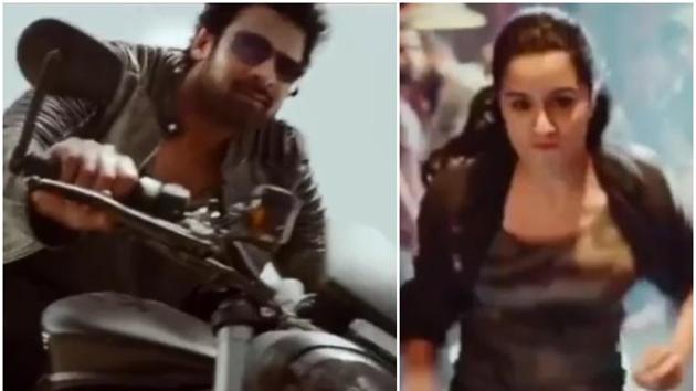 Prabhas and Shraddha Kapoor in a teaser of Saaho.(Video Grab)