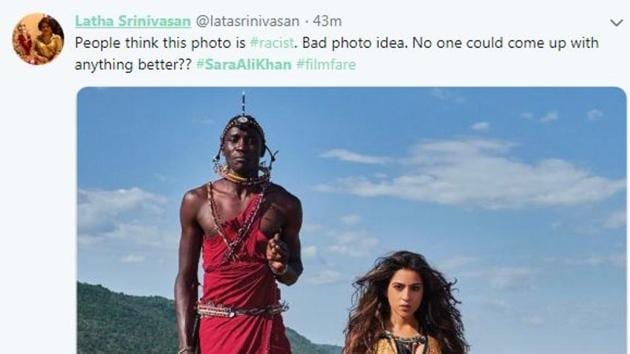 Sara Ali Khan’蝉 latest photoshoot with Masai tribesmen has invited controversy.
