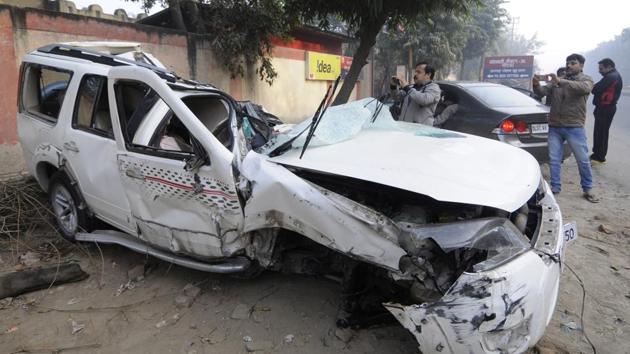 According to the FIR, one person was injured in the mishap. The incident took place around 7pm Monday when a scaffolding made of iron collapsed and damaged at least 10 cars parked below. (Picture for representation) According to the FIR, one person was injured in the mishap. The incident took place around 7pm Monday when a scaffolding made of iron collapsed and damaged at least 10 cars parked below. (Picture for representation)