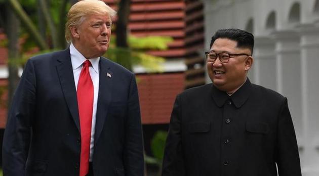 US President Donald Trump described North Korean leader Kim Jung Un as “my friend,” a far cry from when the two leaders were slinging personal insults and threats of destruction at each other at the height of tensions over the North’s weapons programmes. (AFP) US President Donald Trump described North Korean leader Kim Jung Un as “my friend,” a far cry from when the two leaders were slinging personal insults and threats of destruction at each other at the height of tensions over the North’s weapons programmes. (AFP)
