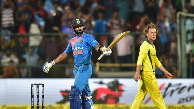 Virat Kohli slammed a superb 72 and gave India a rollicking finish (PTI)