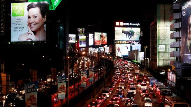 Metro Manila, a sprawl of 16 cities fused together by outdated infrastructure, is creaking under the weight of millions of vehicles, owing largely to economic growth of more than 6% a year since 2012. Urban rail coverage is limited, trains are prone to breakdowns and queues spill onto streets where exhaust fumes are intoxicating. (Eloisa Lopez / REUTERS)