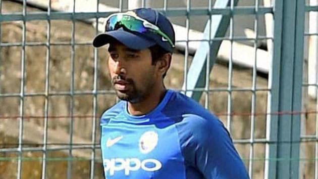 File image of Wriddhiman Saha.(PTI)