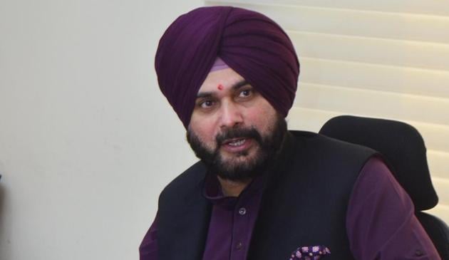 Punjab minister Navjot Singh Sidhu Thursday insisted that dialogue and diplomatic pressure will count for in seeking a long-term solution to terror outfits operating across the border.(HT Photo)
