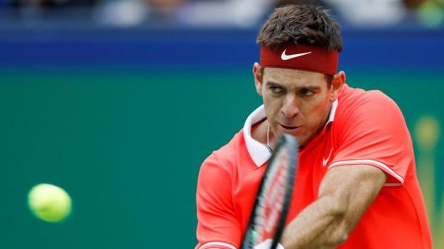 File image of Juan Martin del Potro of Argentina in action during a match.(REUTERS)