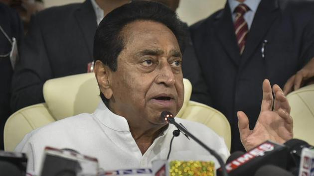 Madhya Pradesh chief minister Kamal Nath on Thursday unveiled a slew of development projects in his pocket borough Chhindwara, from where he will be contesting the upcoming assembly bypoll.(PTI) Madhya Pradesh chief minister Kamal Nath on Thursday unveiled a slew of development projects in his pocket borough Chhindwara, from where he will be contesting the upcoming assembly bypoll.(PTI)