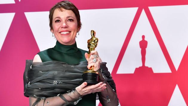 Best Actress winner for “The Favourite” Olivia Colman poses in the press room with her Oscar during the 91st Annual Academy Awards at the Dolby Theater in Hollywood, California. (Frederic J. Brown / AFP) Best Actress winner for “The Favourite” Olivia Colman poses in the press room with her Oscar during the 91st Annual Academy Awards at the Dolby Theater in Hollywood, California. (Frederic J. Brown / AFP)