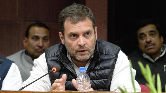 Congress President Rahul Gandhi.(ANI file photo)