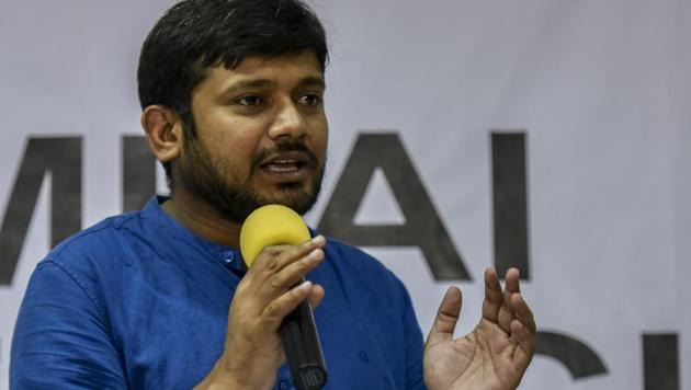 The court of chief metropolitan magistrate (CMM) Deepak Sherawat also directed police to produce the alleged video evidence against the accused, which includes former JNU students’ union (JNUSU) chief Kanhaiya Kumar and nine others.(HT File Photo)