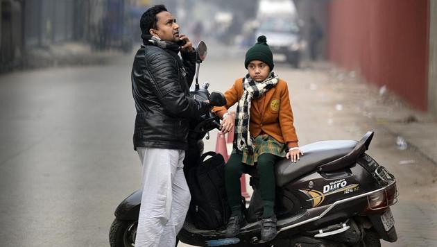 The maximum temperature was recorded at 22 degrees Celsius, a departure from normal by at least 4 degrees Celsius. The minimum temperature was recorded at 6.8 degrees Celsius, a departure of 6 degrees Celsius from normal. (Biplov Bhuyan/HT Photo) The maximum temperature was recorded at 22 degrees Celsius, a departure from normal by at least 4 degrees Celsius. The minimum temperature was recorded at 6.8 degrees Celsius, a departure of 6 degrees Celsius from normal. (Biplov Bhuyan/HT Photo)