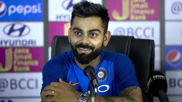 Virat Kohli addresses a press conference ahead of the first one day international cricket match against Australia. (AP) Virat Kohli addresses a press conference ahead of the first one day international cricket match against Australia. (AP)