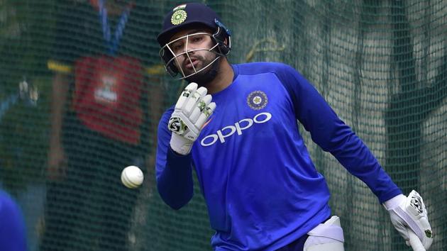 Rohit Sharma during a practice session ahead of the first One Day International (ODI) against Australia.(PTI)