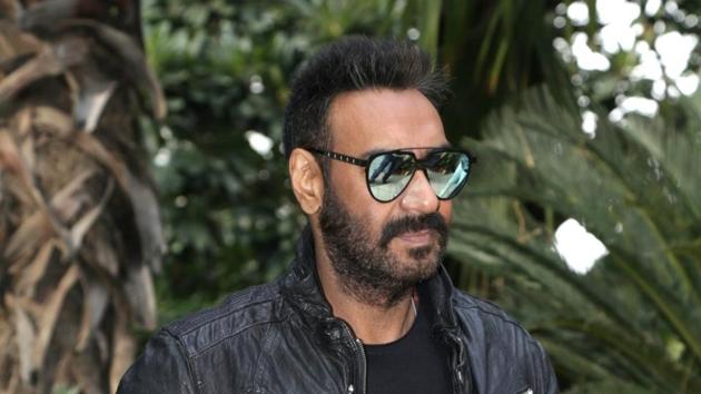Ajay Devgn at the promotional interview of his upcoming film Total Dhamaal in New Delhi.(IANS)