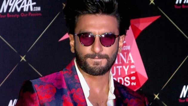 Bollywood actor Ranveer Singh poses for a photograph during the 5th edition of Nykaa Femina Beauty Awards.(PTI)