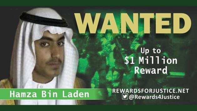 A photograph circulated by the U.S. State Department’s Twitter account to announce a $1 million USD reward for al Qaeda key leader Hamza bin Laden, son of Osama bin Laden, is seen March 1, 2019.(REUTERS)