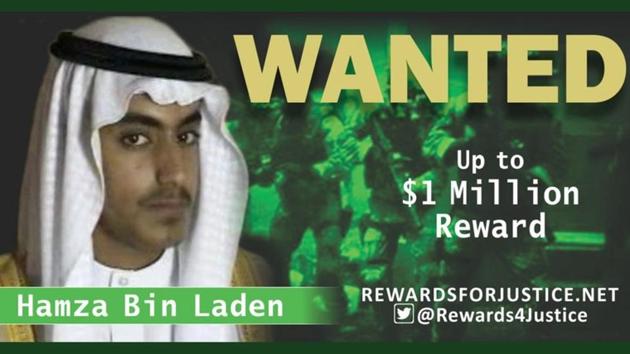 A photograph circulated by the U.S. State Department’s Twitter account to announce a $1 million USD reward for al Qaeda key leader Hamza bin Laden, son of Osama bin Laden, is seen March 1, 2019.(REUTERS file photo)