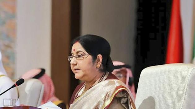 India used its maiden appearance at a meeting of the Organisation of Islamic Cooperation (OIC) on Friday to launch a thinly-veiled attack on Pakistan-backed terror.(PTI) India used its maiden appearance at a meeting of the Organisation of Islamic Cooperation (OIC) on Friday to launch a thinly-veiled attack on Pakistan-backed terror.(PTI)