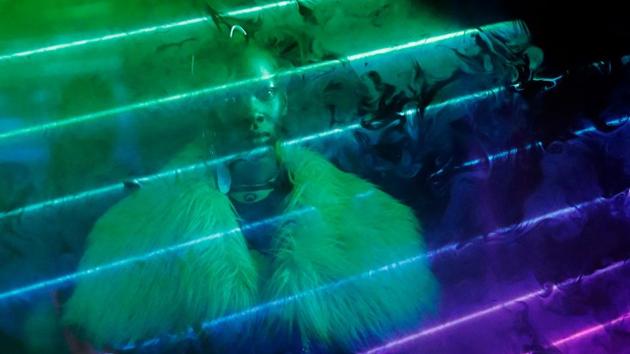 A model presents a creation by Marine Serre during the Fall-Winter 2019/2020 Ready-to-Wear collection fashion show in Issy-les-Moulineaux, on the outskirts of Paris, France. (Francois Guillot / AFP) A model presents a creation by Marine Serre during the Fall-Winter 2019/2020 Ready-to-Wear collection fashion show in Issy-les-Moulineaux, on the outskirts of Paris, France. (Francois Guillot / AFP)