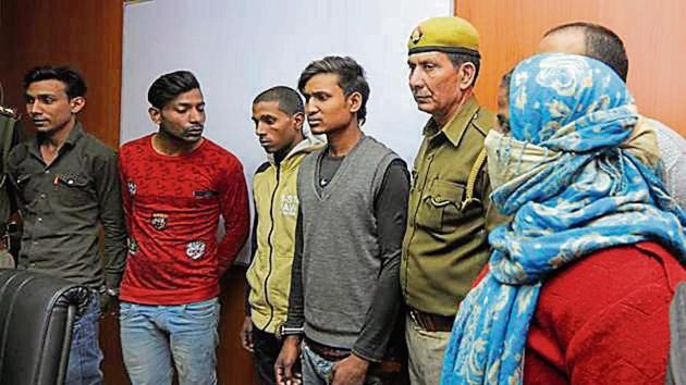 Four arrested from Dadri for February 12 murder of taxi driver (Sunil Ghosh/HT Photo) Four arrested from Dadri for February 12 murder of taxi driver (Sunil Ghosh/HT Photo)