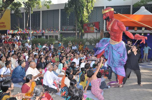 Bhaashaa Foundation shows plays and acts to generate love for local languages and stories.(HT/PHOTO)