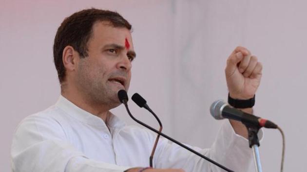 Congress president Rahul Gandhi addressing a public rally in Jharkhand on Saturday. (Photo: Twitter/INCIndia) Congress president Rahul Gandhi addressing a public rally in Jharkhand on Saturday. (Photo: Twitter/INCIndia)