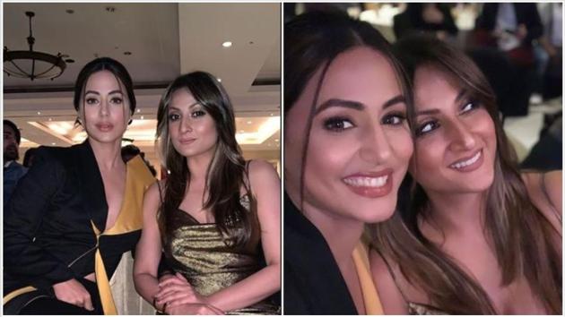 Hina Khan met Urvashi Dholakia on Friday.