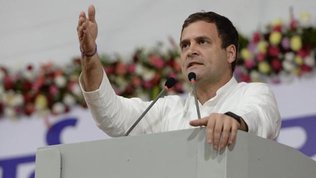 Congress president Rahul Gandhi is scheduled to address a rally in Ranchi on Saturday along with leaders of Mahagathbandhan (grand alliance) for the upcoming Lok Sabha polls in Jharkhand. Gandhi will speak at the partys Parivartan Ulgulan Maha Rally at the Morahbadi ground with leaders of JMM, JVM and RJD, JPCC spokesman Lal Kishore Nath Shahdeo said. (ANI File) Congress president Rahul Gandhi is scheduled to address a rally in Ranchi on Saturday along with leaders of Mahagathbandhan (grand alliance) for the upcoming Lok Sabha polls in Jharkhand. Gandhi will speak at the partys Parivartan Ulgulan Maha Rally at the Morahbadi ground with leaders of JMM, JVM and RJD, JPCC spokesman Lal Kishore Nath Shahdeo said. (ANI File)