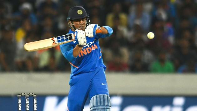Mahendra Singh Dhoni in action.(AFP)