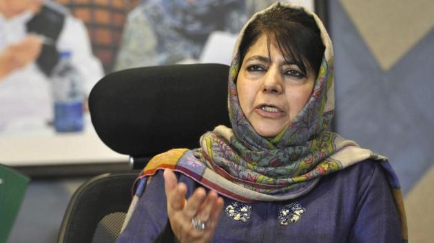 Former Jammu and Kashmir chief minister Mehbooba Mufti warned on Saturday that banning the Jamaat-e-Islami will have ‘dangerous ramifications’. (Waseem Andrabi/HT File Photo) Former Jammu and Kashmir chief minister Mehbooba Mufti warned on Saturday that banning the Jamaat-e-Islami will have ‘dangerous ramifications’. (Waseem Andrabi/HT File Photo)