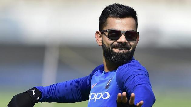 Hyderabad: Indian cricket team captain Virat Kohli during a practice session ahead of the first One Day International (ODI).(PTI)