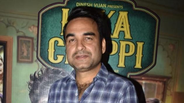 Actor Pankaj Tripathi at the trailer launch of his upcoming film Luka Chuppi in Mumbai.(IANS)