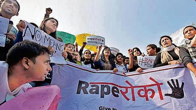 The December 16, 2012, gang rape of a 23- year-old paramedic student had triggered protests across the country.Sushil Kumar/HT (HT Photo) The December 16, 2012, gang rape of a 23- year-old paramedic student had triggered protests across the country.Sushil Kumar/HT (HT Photo)