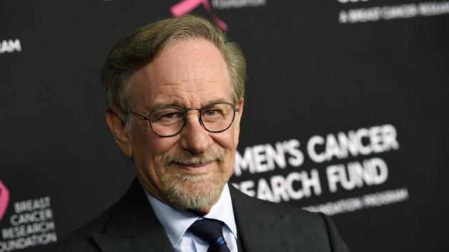 Filmmaker Steven Spielberg poses at the 2019 An Unforgettable Evening benefiting the Women's Cancer Research Fund, at the Beverly Wilshire Hotel, Thursday, Feb. 28, 2019, in Beverly Hills, Calif.(Chris Pizzello/Invision/AP)
