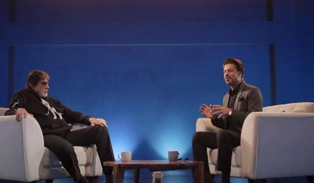 Amitabh Bachchan and Shah Rukh Khan promote Badla.