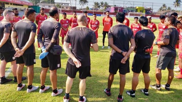 India U-23 national team camp in Goa. (AIFF) India U-23 national team camp in Goa. (AIFF)