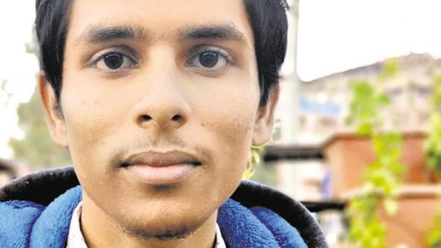 Nineteen-year-old Ayush Anand Malik, an engineering student from Dewas, will vote in his first general elections this year.(HT Photo)