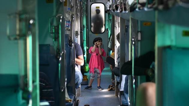 Despite all, it enjoys a special bond with railways enthusiasts. On March 3 - members of the Rail Enthusiasts’ Society planned to be at Howrah with banners inspired by the first ticket of the train, to celebrate the Rajdhani’s 50th anniversary. New linen was put out for passengers and the IRCTC ensured that for that day at least passengers feast again on the famed Rajdhani fish fry. (Arijit Sen / HT Photo) Despite all, it enjoys a special bond with railways enthusiasts. On March 3 - members of the Rail Enthusiasts’ Society planned to be at Howrah with banners inspired by the first ticket of the train, to celebrate the Rajdhani’s 50th anniversary. New linen was put out for passengers and the IRCTC ensured that for that day at least passengers feast again on the famed Rajdhani fish fry. (Arijit Sen / HT Photo)