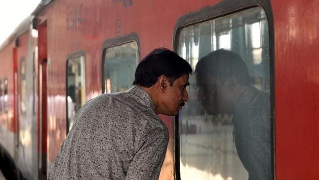 Rail historian and enthusiast Shubhabrata Chatterjee (not in pictured) remembers looking at the train in wonder as a child even in the 1980s. With its dark glasses shielding its luxurious interiors from prying eyes, it was a star. The train’s very exclusivity – and speed - had been points against it when it was being planned. All such apprehensions were dispelled after the launch, though. The Rajdhani was a hit. (Arijit Sen / HT Photo) Rail historian and enthusiast Shubhabrata Chatterjee (not in pictured) remembers looking at the train in wonder as a child even in the 1980s. With its dark glasses shielding its luxurious interiors from prying eyes, it was a star. The train’s very exclusivity – and speed - had been points against it when it was being planned. All such apprehensions were dispelled after the launch, though. The Rajdhani was a hit. (Arijit Sen / HT Photo)