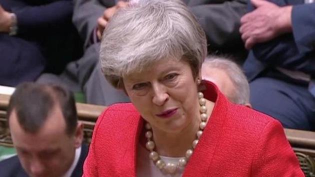 With 26 days to go until Britain is due to leave the European Union, May is still battling to find a deal with the bloc that is acceptable to the British Parliament after her original agreement was rejected in a crushing defeat in January.(REUTERS)