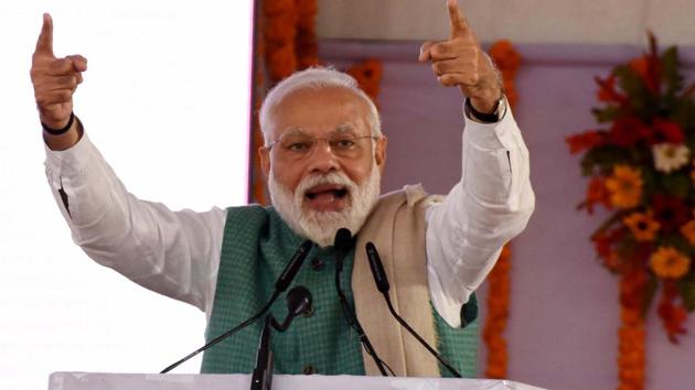 Addressing a rally in Amethi on Sunday, PM Modi had said the work at the ordnance factory there had been delayed and the number of jobs promised had not been provided to the local people.(ANI) Addressing a rally in Amethi on Sunday, PM Modi had said the work at the ordnance factory there had been delayed and the number of jobs promised had not been provided to the local people.(ANI)