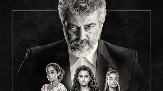 Pink Tamil remake titled Nerkonda Paarvai, first look poster released ...