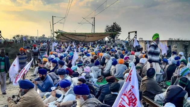 At least 25 trains were cancelled and seven others diverted on Tuesday as thousands of protesting farmers under the banner of Kisan Mazdoor Sangharsh Committee (KMSC) blocked railway tracks in Punjab’s Amritsar, a Northern Railways statement said. The farmers are continuing their protest of ‘Jail Bharo Andolan’ and demanding debt waivers. (PTI) At least 25 trains were cancelled and seven others diverted on Tuesday as thousands of protesting farmers under the banner of Kisan Mazdoor Sangharsh Committee (KMSC) blocked railway tracks in Punjab’s Amritsar, a Northern Railways statement said. The farmers are continuing their protest of ‘Jail Bharo Andolan’ and demanding debt waivers. (PTI)