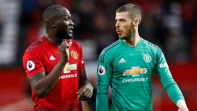 Manchester United's Romelu Lukaku (left) and David de Gea . (Action Images via Reuters) Manchester United's Romelu Lukaku (left) and David de Gea . (Action Images via Reuters)