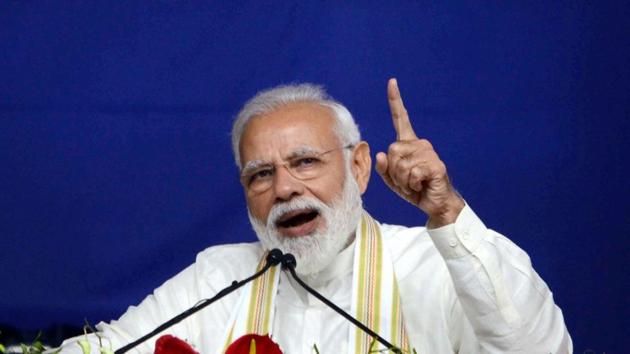 Prime Minister Narendra Modi speaks during the inauguration of New Civil Hospital, in Ahmedabad, Monday, March 4.(PTI File Photo)