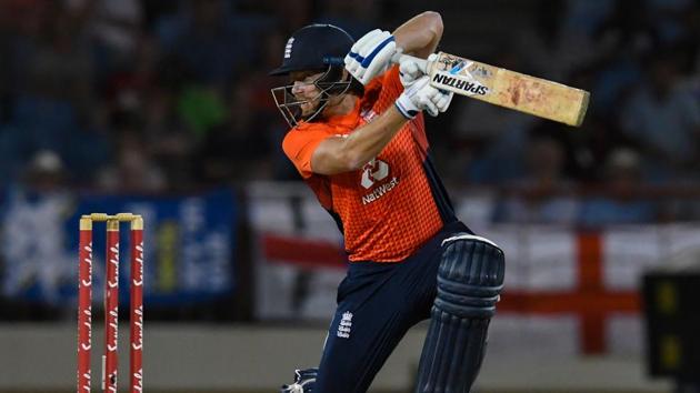 Jonny Bairstow in action during the T20I match against West Indies.(AFP)