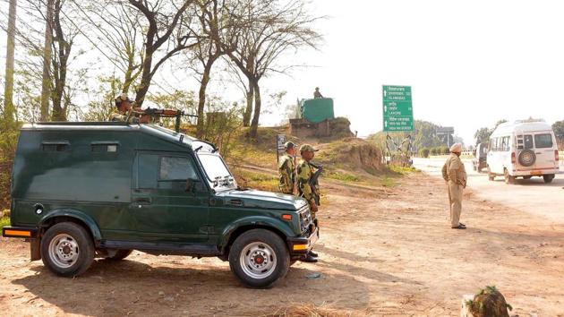 NIA claimed to have arrested a militant who was involved in lobbing grenade on a police station Maksudan in Jalandhar. (Sameer Sehgal/Hindustan Times) NIA claimed to have arrested a militant who was involved in lobbing grenade on a police station Maksudan in Jalandhar. (Sameer Sehgal/Hindustan Times)