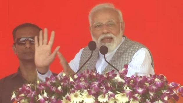 A small helicopter developed by the Indian Institute of Technology-Kanpur (IIT-K) will be deployed at Prime Minister Narendra Modi’s rally on March 8 to detect any unauthorised flying objects at the venue.(ANI) A small helicopter developed by the Indian Institute of Technology-Kanpur (IIT-K) will be deployed at Prime Minister Narendra Modi’s rally on March 8 to detect any unauthorised flying objects at the venue.(ANI)