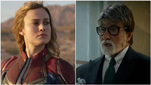 While Captain Marvel is a huge Hollywood flick, Badla boasts of Amitabh Bachchan.