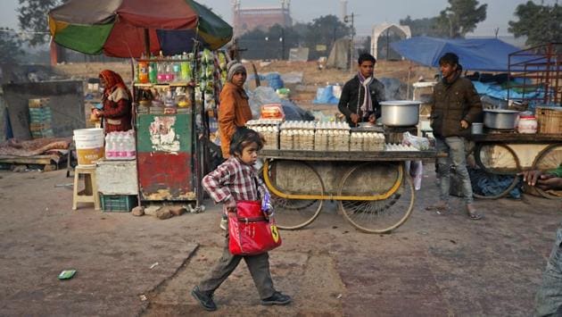 The youngest daughter of the family is just 3 months old.So all hope rests on Farmaan, a 7-year-old with enormous eyes and scraggly hair. Farmaan was the son Ruby defended when her husband tried insisting he leave school to beg. (Altaf Qadri / AP) 