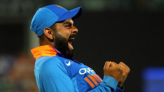 India captain Virat Kohli is on the verge of adding a new feather to his cap in the third ODI of the five-match series against Australia in Ranchi on Friday. Kohli — who slammed his 40th ODI ton in the second match — is all set to reach a new milestone if he scores 27 runs in Ranchi, which will make him the 12th cricketer ever to score 4000 runs as captain in ODIs. (Sunny Shende / ANI) India captain Virat Kohli is on the verge of adding a new feather to his cap in the third ODI of the five-match series against Australia in Ranchi on Friday. Kohli — who slammed his 40th ODI ton in the second match — is all set to reach a new milestone if he scores 27 runs in Ranchi, which will make him the 12th cricketer ever to score 4000 runs as captain in ODIs. (Sunny Shende / ANI)